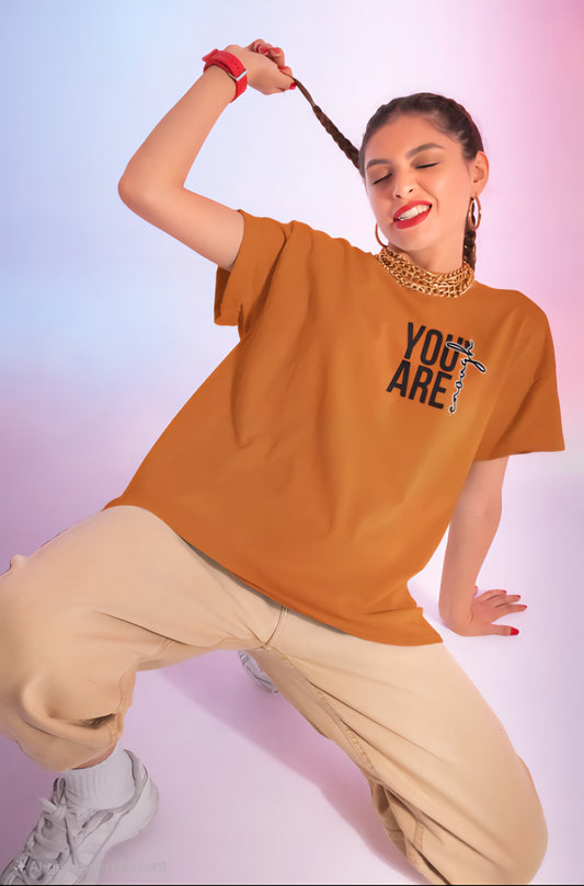 You Are Enough Oversized Primium T-Shirt