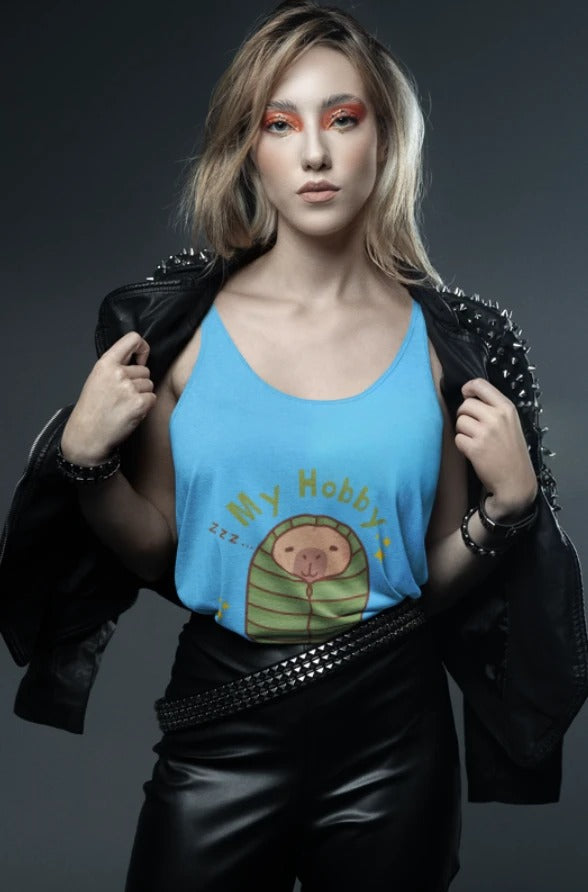 GULAAM “My Hobby is Sleeping” Cropped Tank Top