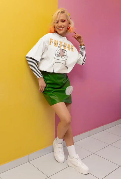 GULAAM “Future Flight Attendant” Oversized Primium T-Shirt