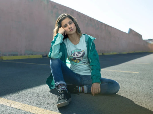 GULAAM “Team Panda” Graphic Oversized Primium T-Shirt