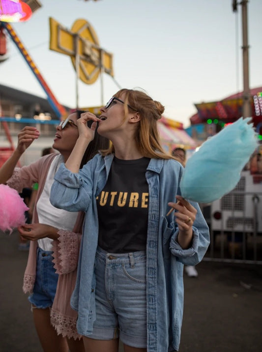 GULAAM “Future Flight Attendant” Cropped Tee